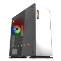 Game Max Vega White Case With RGB Strip and PWM Controller Tempered Glass Sides