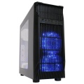 Game Max Atom Gaming PC Case with 2 x 15 LED 12cm Fans with Side Window