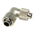 13/10mm (10x1,5mm) L hose connector - compact - silver nickel plated