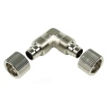 13/10mm (10x1,5mm) L hose connector - compact - silver nickel plated