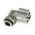 16/10mm compression fitting 90- revolvable G1/4 - compact - silver nickel 