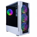 1st Player D4 Mid Tower White Gaming Case 4 x Fans