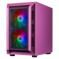 1st Player DK D3 Pink Micro ATX Case with 3 x 14cm RGB Fans