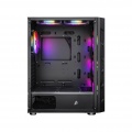 1st Player Firebase XP Mid Tower with Tempered Glass and 6 x RGB Fans