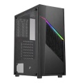 1st Player RB-2 Mid Tower Case with Tempered Glass Panel - Black