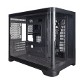 1st Player UV6 Micro ATX Case with U-Shaped Panoramic Panel - Black