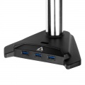 Arctic Monitor mount Z3 Pro (Gen 3) with USB 3.0 Hub - black matt