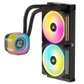 Corsair iCUE LINK H100i RGB LCD complete water cooling - 240 mm, black