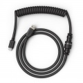 Glorious Coiled Cable Phantom Black, USB-C to USB-A spiral cable - 1.37m, black