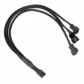 Kolink 1-3 PWM fan splitter cable - 35 cm, braided, black