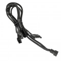 Kolink 1-4 PWM fan splitter cable - 35 cm, braided, black