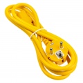 Kolink Power cable SchuKo on power supply C13, yellow - 1,8m