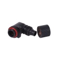 10/8mm (8x1mm) compression fitting 90- G1/4 revolvable - compact - matte black
