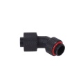 13/10mm (10x1,5mm) compression fitting 45- drehbar G1/4 - knurled - matte black