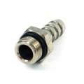 1/4 BSPP - 8mm ID Hose Tail - Nickel Plated