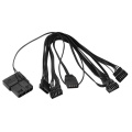 WCUK RGB Fan Adaptor With 4 x 6pin 1 x Molex 1 x Aura
