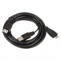 InLine 2m USB 3.0 Y-cable, 2x A to Micro B - black