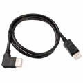 InLine 8K (FUHD) DisplayPort cable, angled left, black - 1m