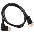 InLine 8K (FUHD) DisplayPort cable, angled right, black - 1m