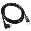 InLine 8K (FUHD) DisplayPort cable, angled right, black - 2m