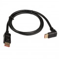 InLine 8K4K DisplayPort cable, angled down, black - 1m