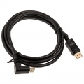 InLine 8K4K DisplayPort cable, angled downwards, black - 2m