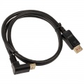 InLine 8K4K DisplayPort cable, angled upwards, black - 1m