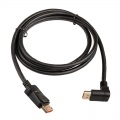 InLine 8K4K DisplayPort cable, angled upwards, black - 2m