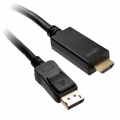 Inline DisplayPort to HDMI Converter Cable, 4K / 60Hz, black - 2m