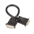 InLine DVI-I connector cable digital / analog St / St, Dual Link - 0.3m