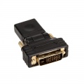 InLine HDMI-DVI Adapter, HDMI Socket - DVI Plug, flexible angle