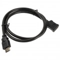 InLine HDMI extension plug / socket, black - 1m