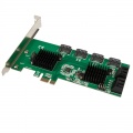 InLine Interface card, 8x SATA 6Gb / s controller, PCIe 2.0 (PCI-Express)