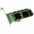 InLine Interface card, PCIe 2.0 to 8x SATA 6Gb / s