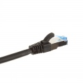 InLine patch cable Cat.6A, S / FTP (PiMf), 500MHz, Black, 0.5m