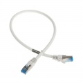 InLine patch cable Cat.6A, S / FTP (PiMf), 500MHz, White, 0.5m