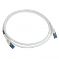 InLine patch cable Cat.6A, S / FTP (PiMf), 500MHz, White, 1.5m