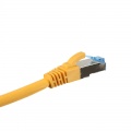 InLine patch cable Cat.6A, S / FTP (PiMf), 500MHz, yellow, 0.5m