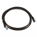 InLine Patch Cable Cat.6A, S/FTP (PiMf), 500MHz, black, 2m