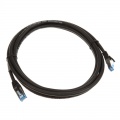 InLine Patch Cable Cat.6A, S/FTP (PiMf), 500MHz, black, 3m