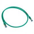 InLine Patch Cable Cat.6A, S/FTP (PiMf), 500MHz, green, 1m