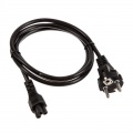 InLine power cable, 3-pole coupling, black - 1.5m
