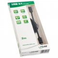 InLine USB 3.1 Gen.2 cable, type C to type C, 2m - black
