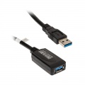 Inline USB-A 3.2 Gen.1 Extension, USB-A to USB-A, black - 5m
