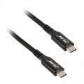 Inline USB4 cable, USB Type-C m / m, 1m - black