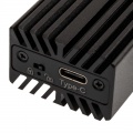 ICY BOX External M.2 NVMe SSD HDD Enclosure, IB-1823MF-C31 - Black