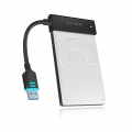 ICY BOX IB-AC603L-U3 SATA to USB 3.0 adapter, LED - black