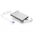 ICY BOX IB-AC703-U3 external 2.5 inch hard drive enclosure, USB 3.0 - white