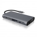 ICY BOX IB-DK4040-CPD Multi DockingStation, USB 3.0 Type C, HDMI, Ethernet - black