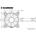 Barrow 120mm LRC 2.0 RGB Addressable LED 900-1900RPM PWM Ring Fan - White